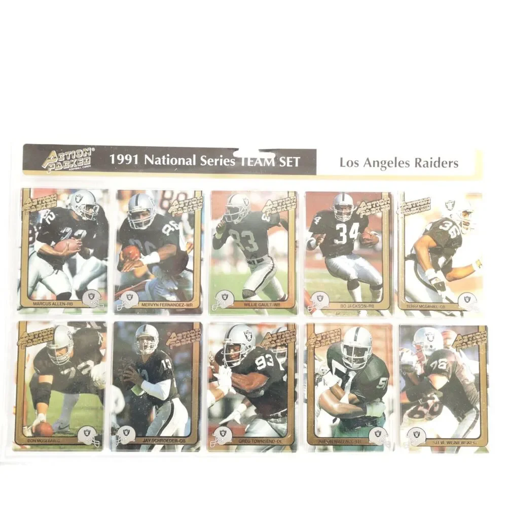 Los Angeles Raiders Action Packed 1991 National Series TEAM Set Bo Jackson NEW